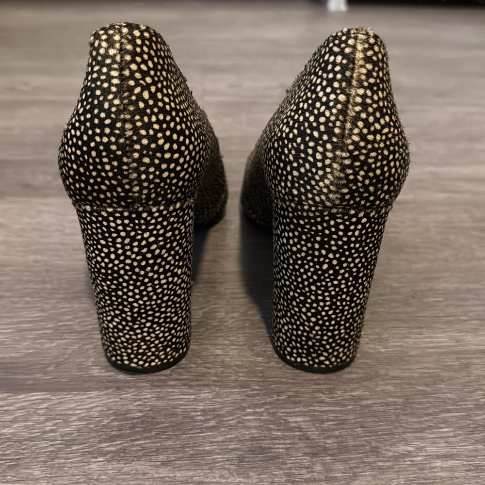 Banana Republic Real Fur Animal Print Pointed Toe Pumps - Picture 5 of 11
